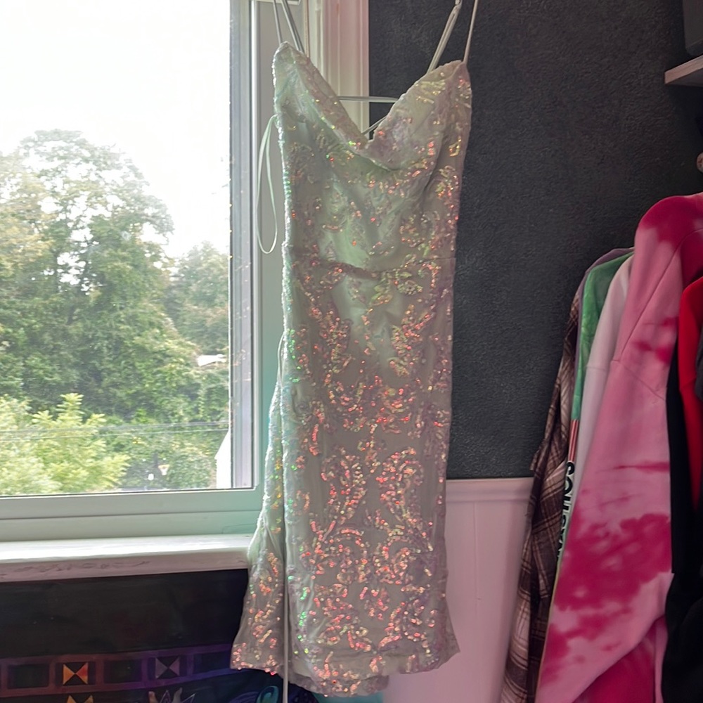 Tinker Bell Green Sequin Short Windsor Dress